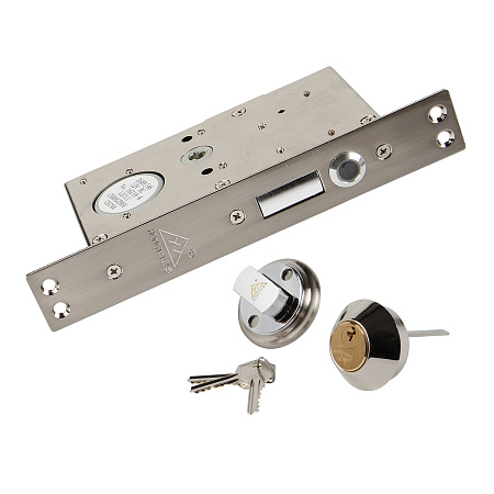 Электромеханический врезной замок с видеодомофоном и вызывной панелью с удаленным доступом по телефону через Wi-Fi - Комплект СКУД № 114 цена